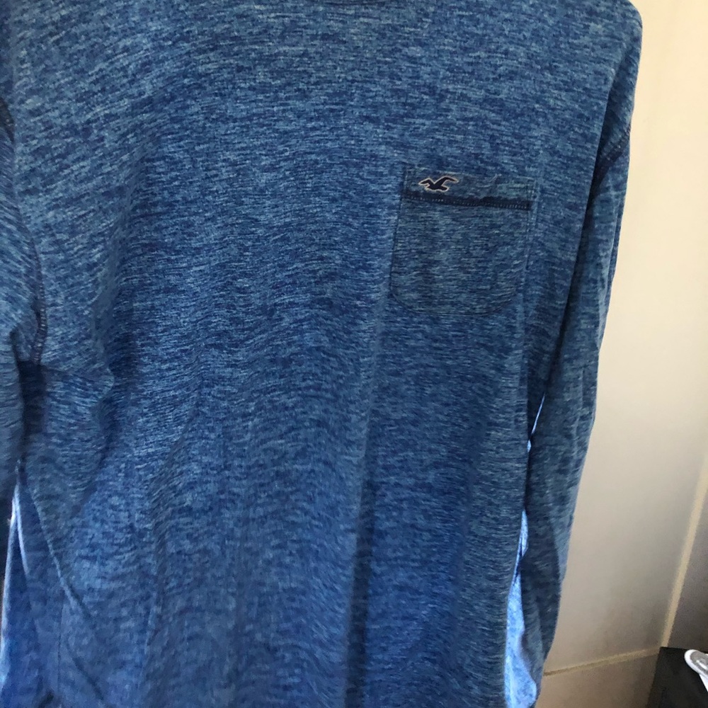 Hollister blue long sleeve shirt for men medium